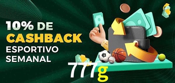 10% de bônus de cashback na 777g