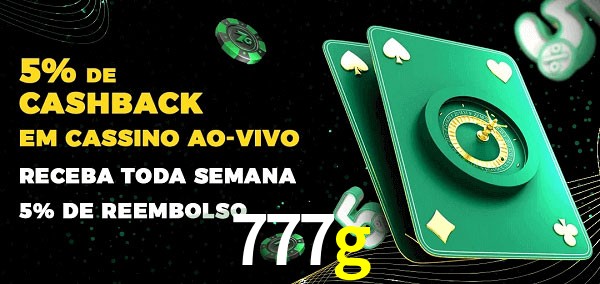 Promoções do cassino ao Vivo 777g